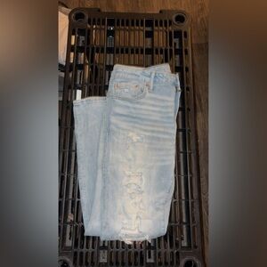 American Eagle Outfitters Blue Jeans Distressed Light Wash